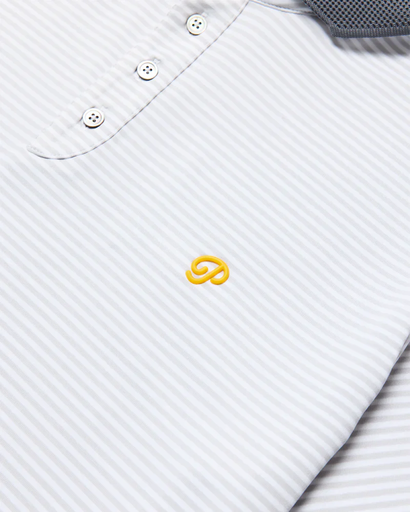 Public Athlete Striped Polo