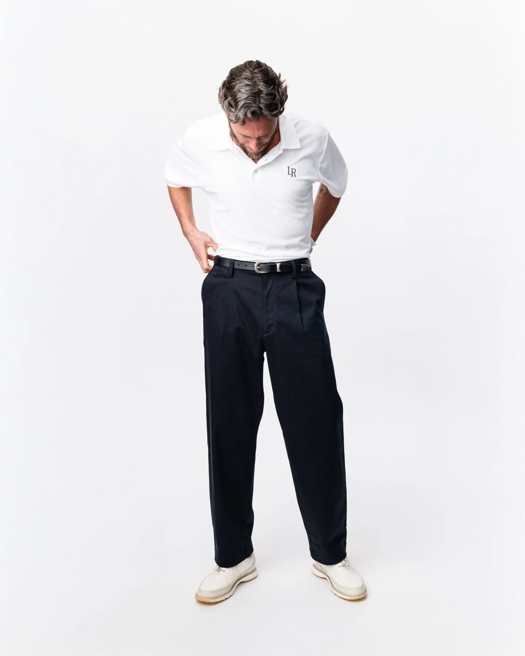 Pleated Twill Trouser